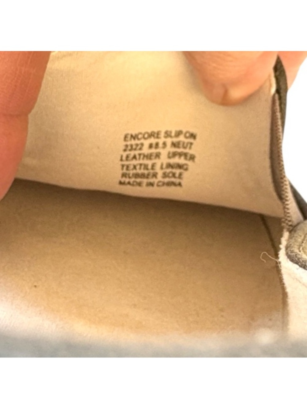 Like New ABEO Leather Encore Slip-On Comfort Loafer / Sneakers Grey Size 8.5 - Picture 8 of 11